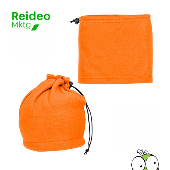 Cuello alto de Polar Anti-peeling convertible en gorro. 25 x 25 cm aprox.