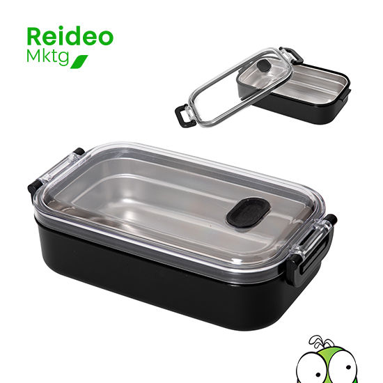 Lonchera térmica. Cuerpo en resistente polipropileno. Tapa en plástico AS con anillo y válvula de vapor de silicona flexible