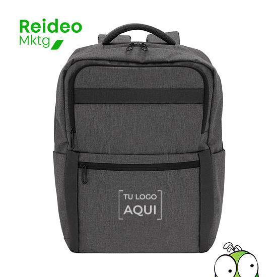 Mochila portanotebook de hasta 17 pulgadas. Cuenta con dos compartimentos, el compartimento principal con bolsillo acolchado
