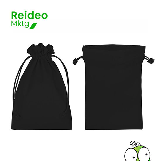 Saco 100% Algodon natural de 120g/m2, con tiradores de Algodón.