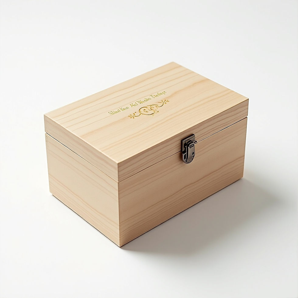 Engraved Wooden Box