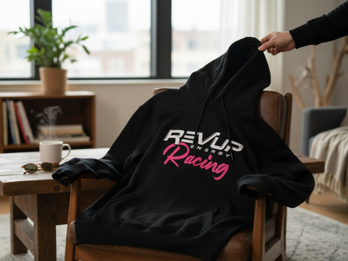REVUP Signature Racing Hoodie - Black | REVUP ENERGY