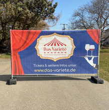 Varieté, Zirkus Bauzaunbanner