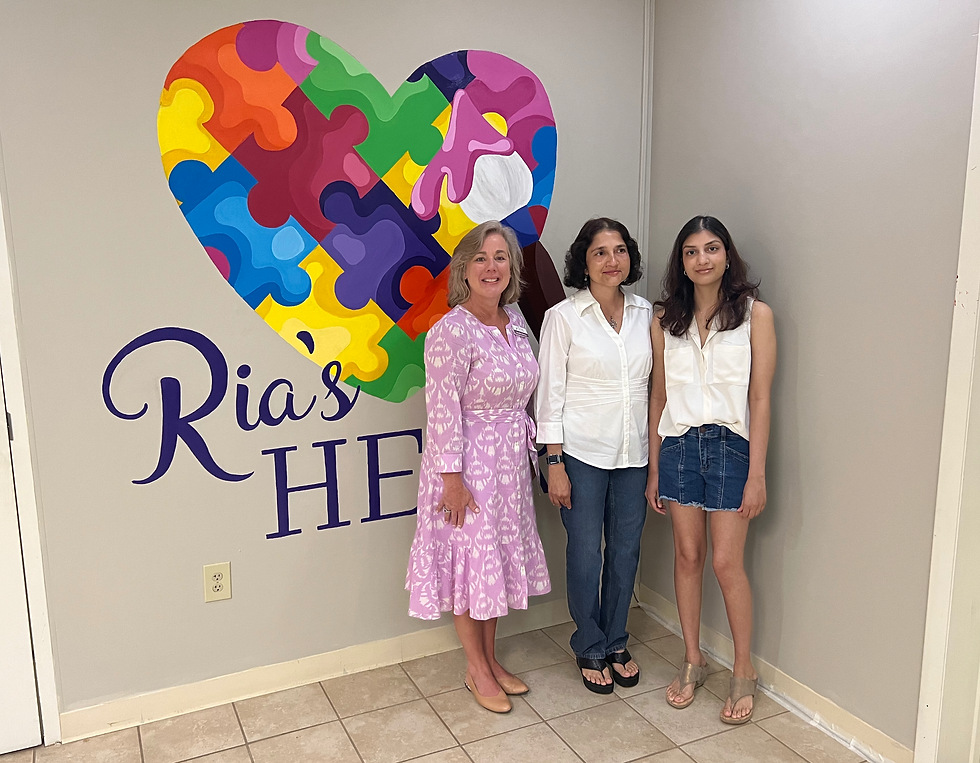 Jennifer Graves with Ria's Heart Founder Ria Patel