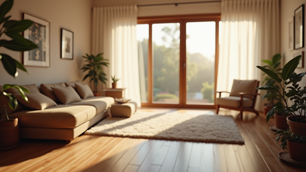 Eye-level view of a tranquil music therapy room