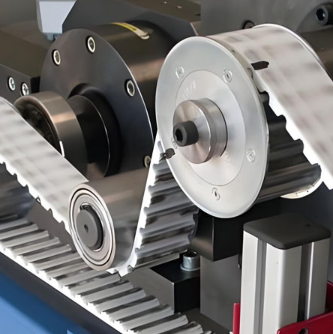 Bias cutter for Power Transmission and Timing Belt belt and ply production.