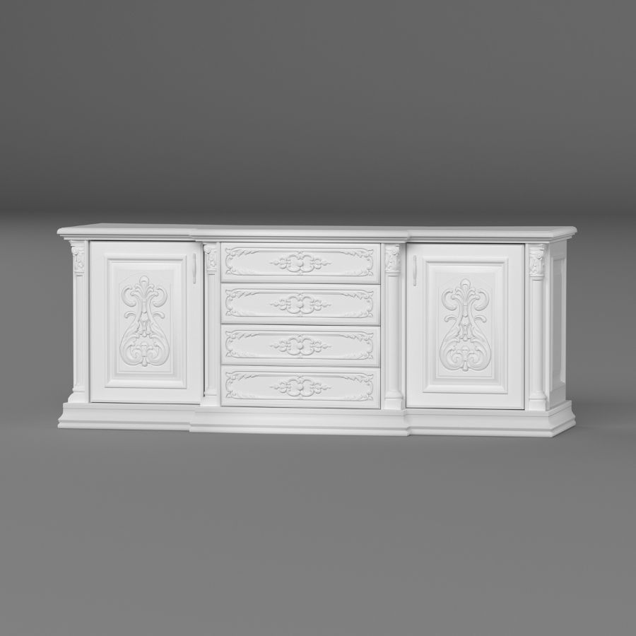 Миниатюра: PETROS TV komoda 2-jų durų 4-ių stalčių