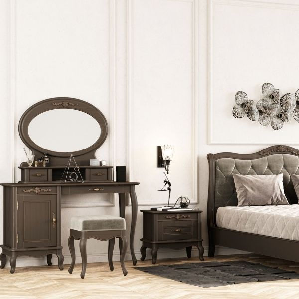 Miniatiūra: PALERMO kosmetinis staliukas 1o stalčiaus 1ų durų