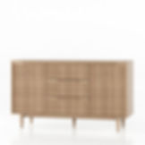 JOLIE 2jų durų 3jų stalčių komoda