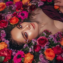 SHOOTING BAIGNOIRE FLEURS