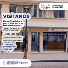 Da a conocer su domicilio la Unidad Municipal Especializada para la Atención de las Poblaciones LGBTIQ+
