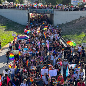 Marcha del Orgullo LGBTIQ+ recorre calles de SLP por la inclusión y la igualdad