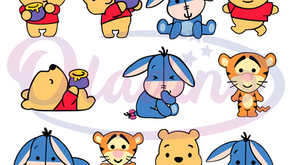 Winnie the Pooh Bundle SVG Digital File, Cute Disney Svg