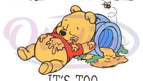 I Like To Stay In Bed Svg Digital File, Pooh Love Sleep Svg