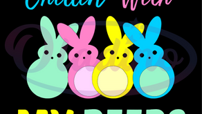 Looking For Chillin With My Peeps Easter Bunny SVG Digital File, Easter SVG