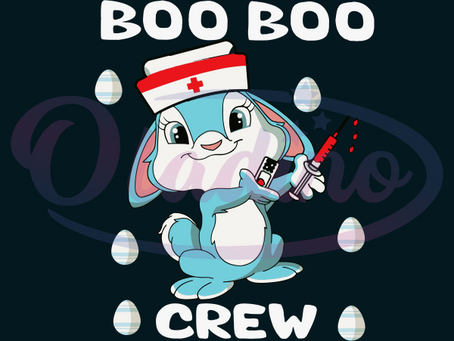 Looking For Boo Boo Crew Easter Nurse SVG Digital File, Easter Day SVG