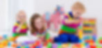 Kids with painted hands