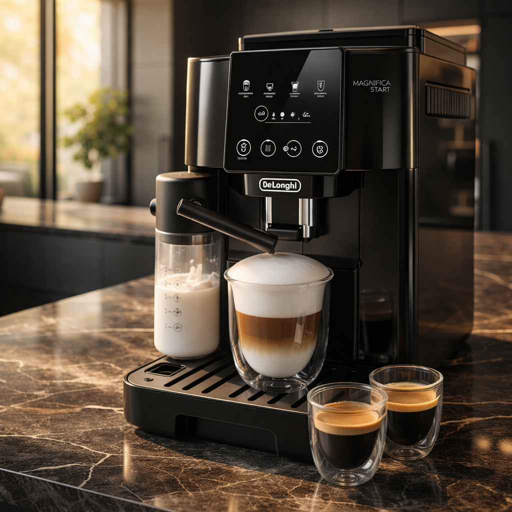 De’Longhi Magnifica Start - Perfetto Kaffeevollautomat mit LatteCrema-Milchaufsc