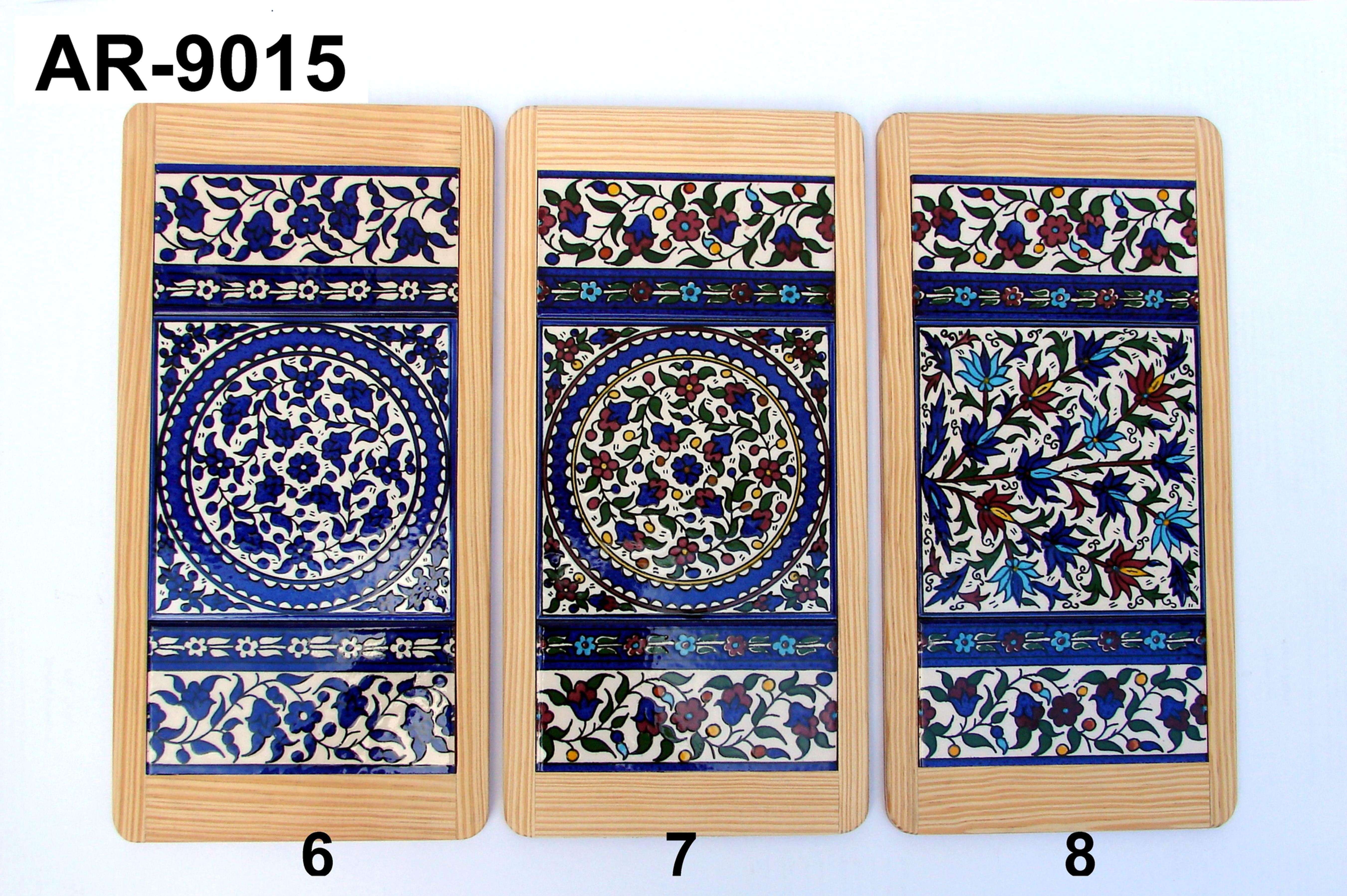 ARMENIAN TILE WITH WOODEN FRAM