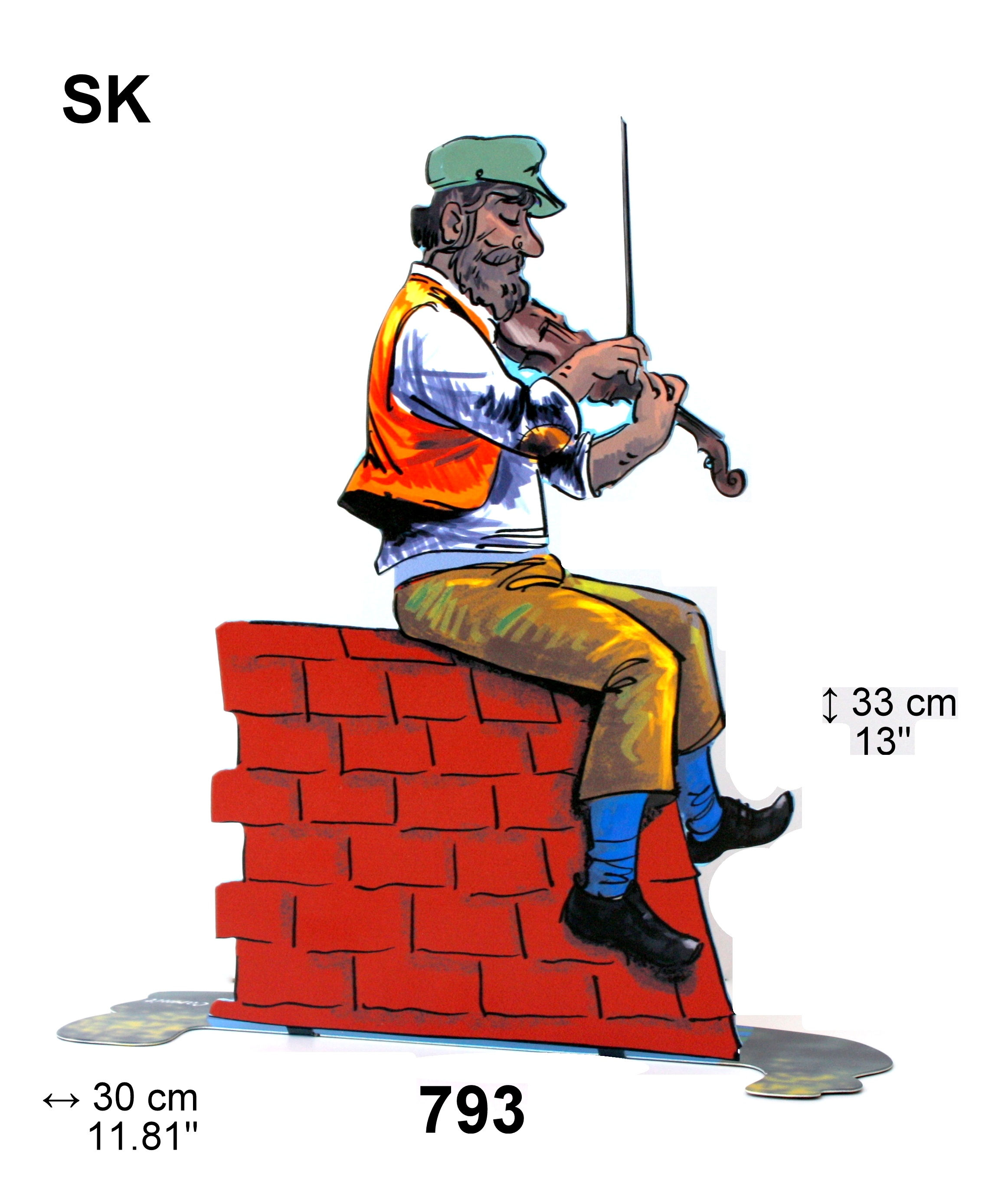 LAZER CUT FIDDLER ON THE ROOF