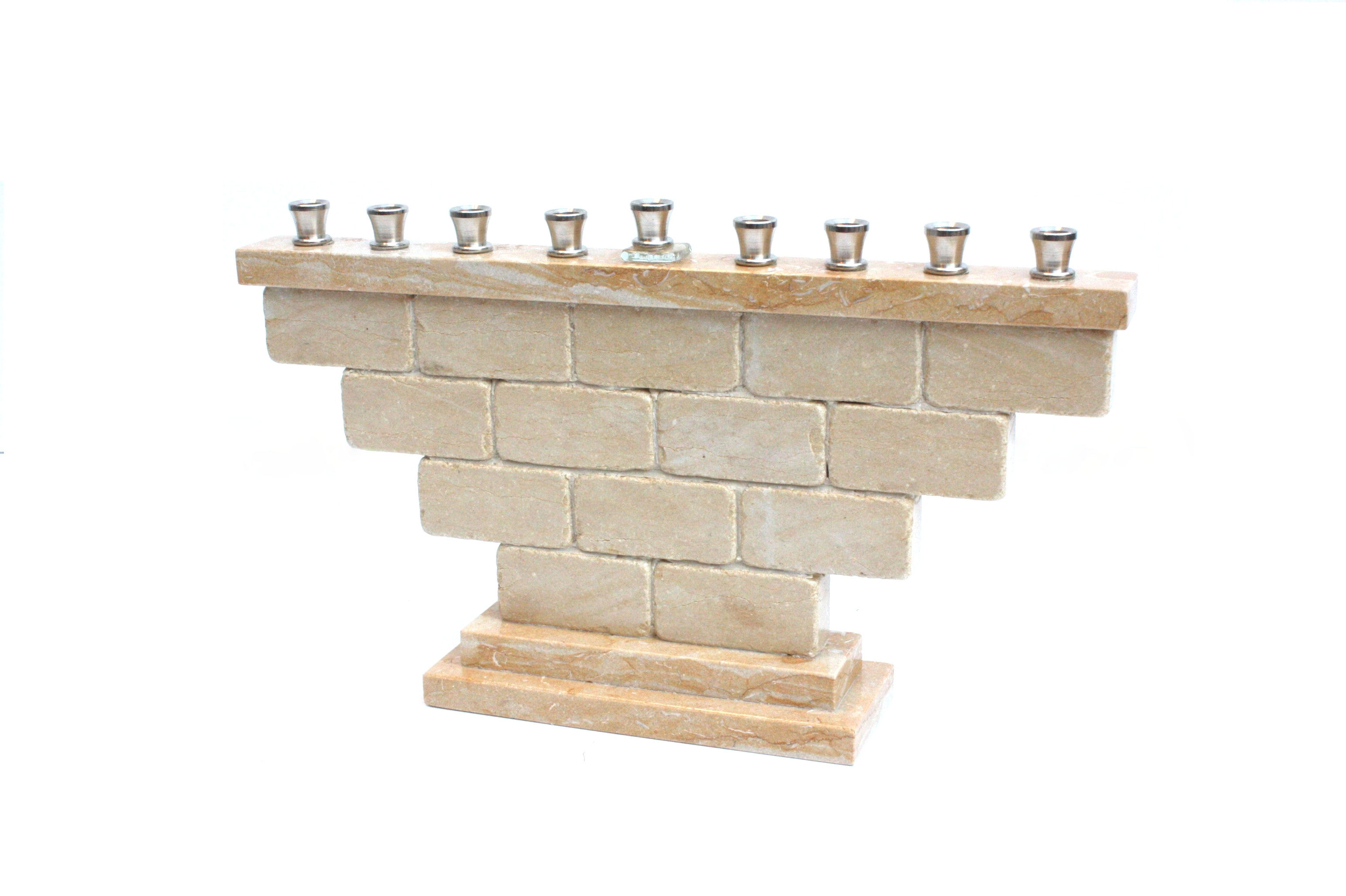 JURSALEM STONE CHANUKIAH