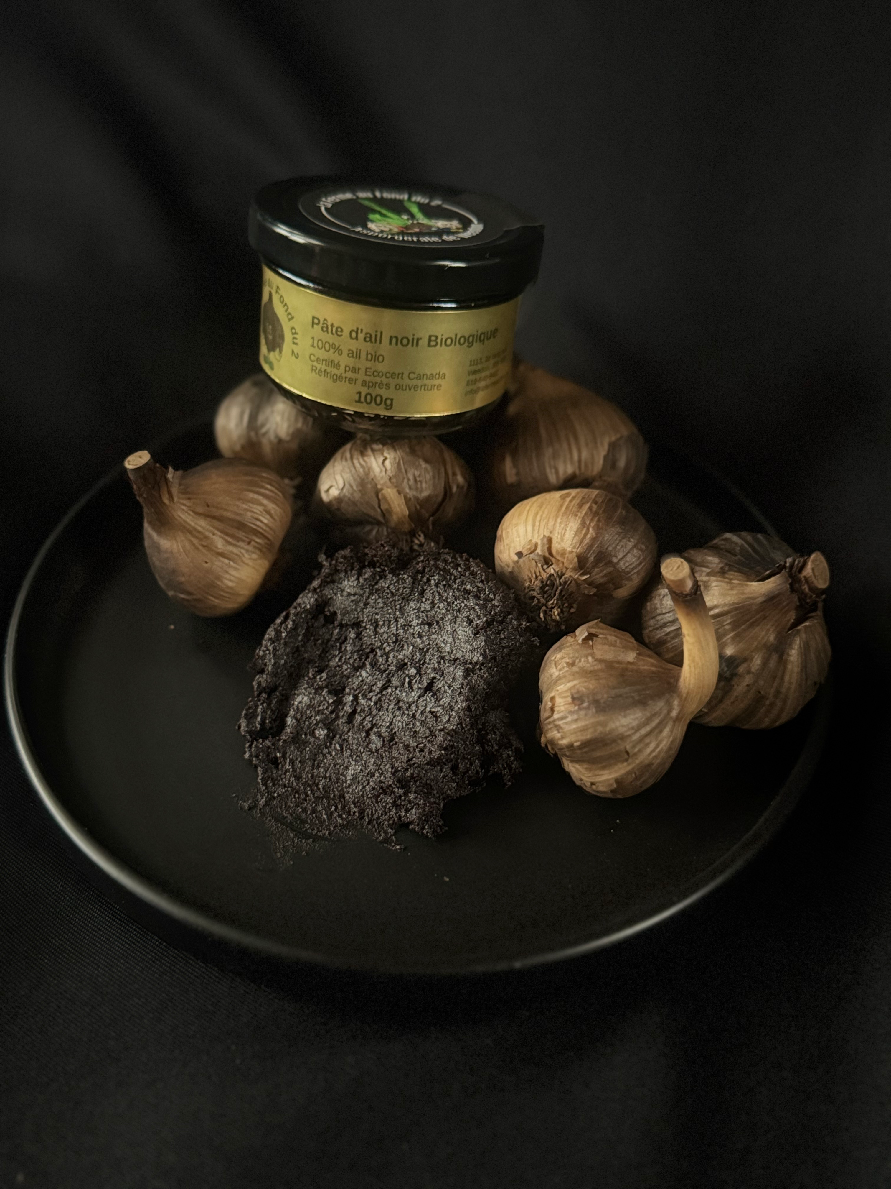 Pâte d'ail noir bio