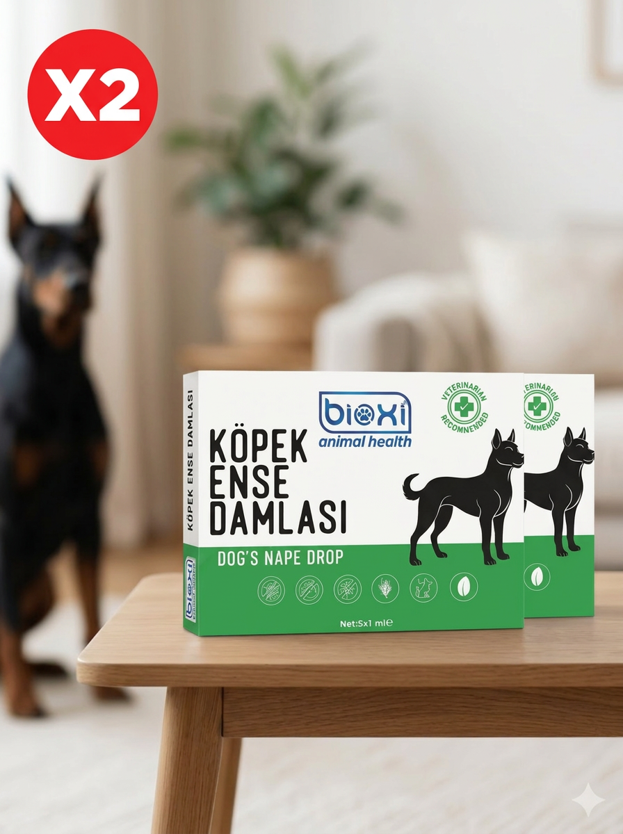 Bioxi® Köpekler İçin Pire Kene Ve Dış Parazit Ense Uygulaması 5x1 ml Tüp x 2 kut