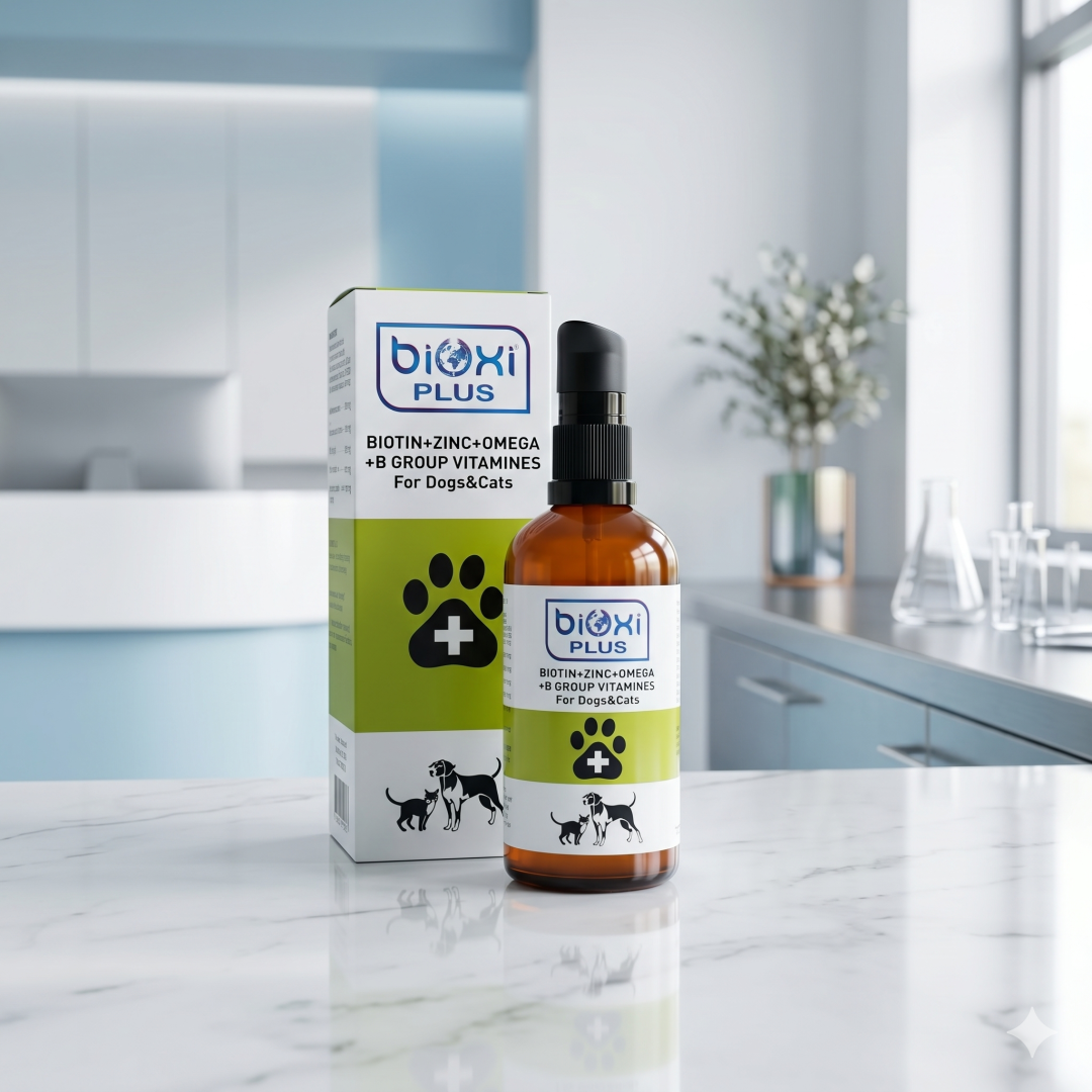 Bioxi® Plus Biotin + Zinc + Omega + B Group Vitamines - Kedi Ve Köpekler İçin De