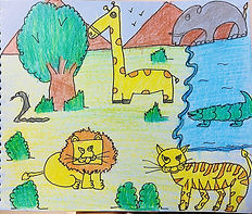 Mountain Jungle Scene