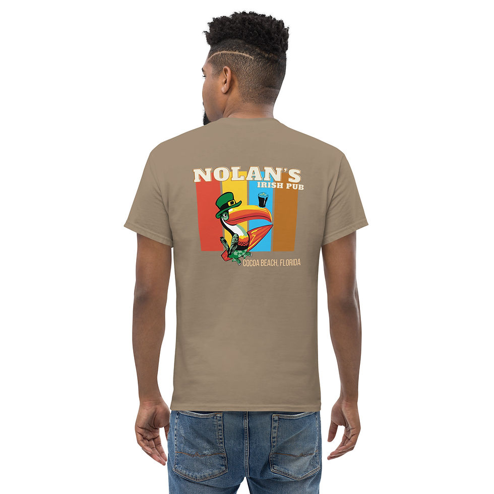 Thumbnail: Nolan's Irish Pub Summer Surf Unisex Tee - Back and Logo