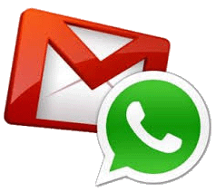 Iconos de E-mail y Whatsapp para contactarme antes de hacer alguna compra.
