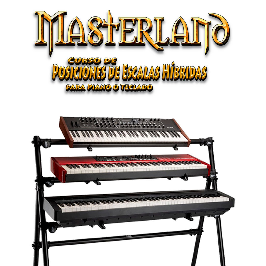 Posiciones de Escalas Híbridas para Piano o Teclado