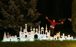 L'Événement Ciel, entreprise spécialisée dans la décoration de vitrines commerciales, scén