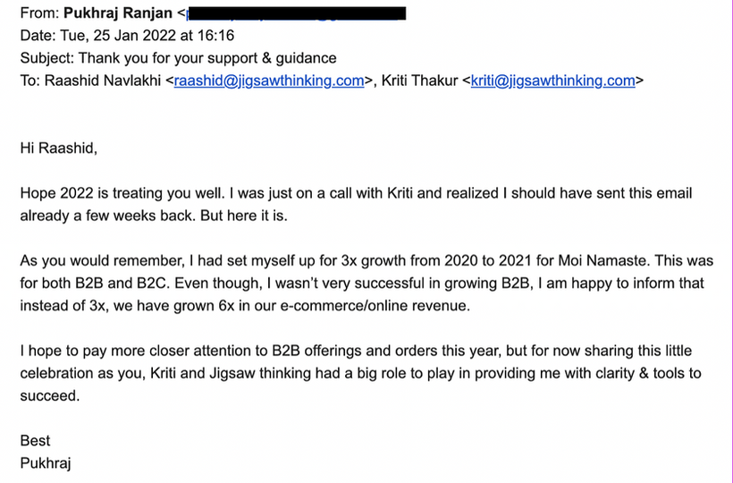 Pukhraj Ranjan Testimonial