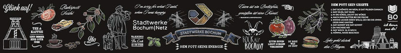 Illustration Kreidetafel-Optik Stadtwerke Bochum