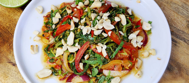 Mustard Green Sadeko | Nepalese Mustard Green Salad Recipe