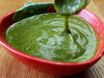 Nepali Green Tomato Chutney for Sekuwa