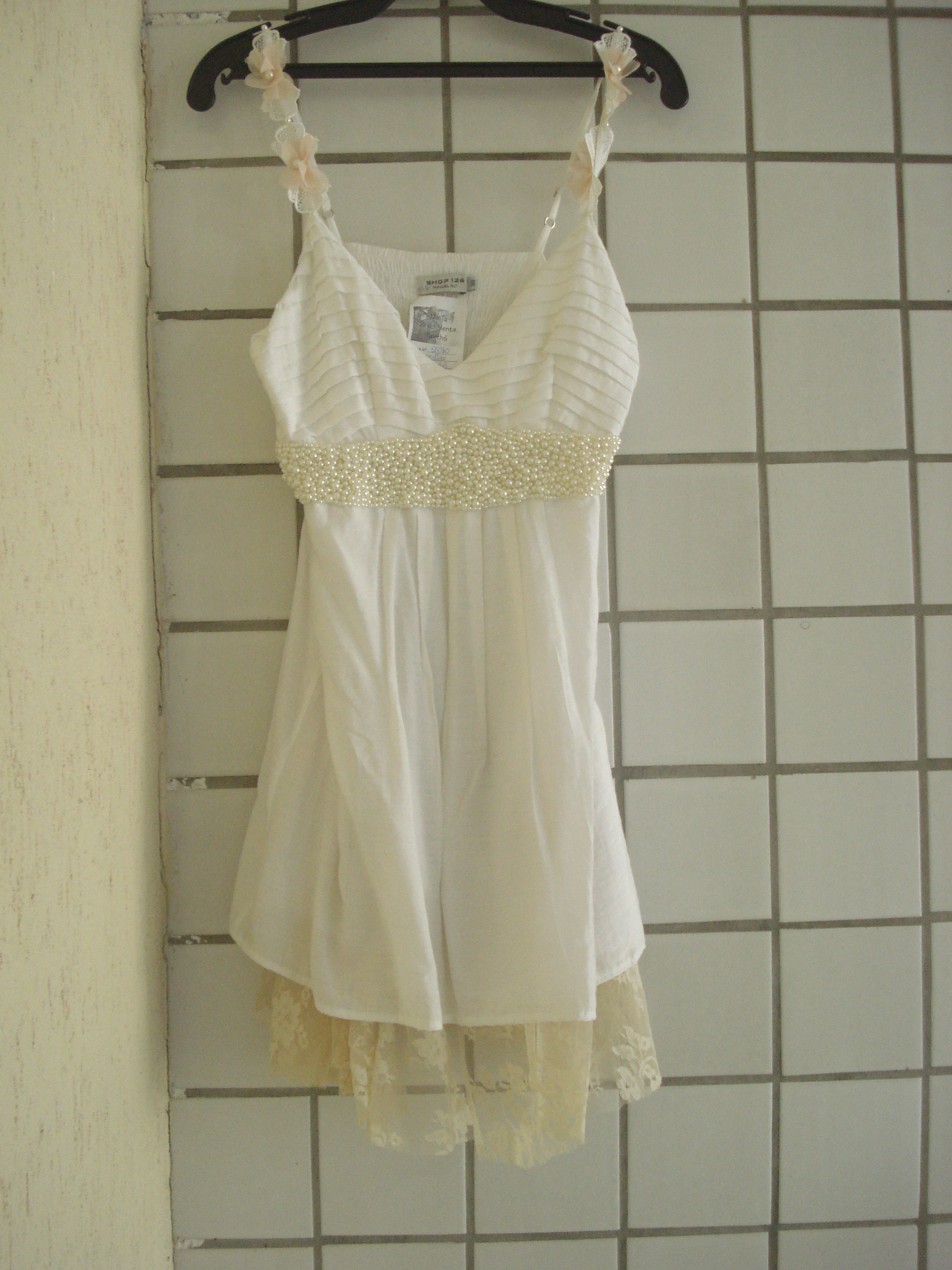 Vestido branco shop 126