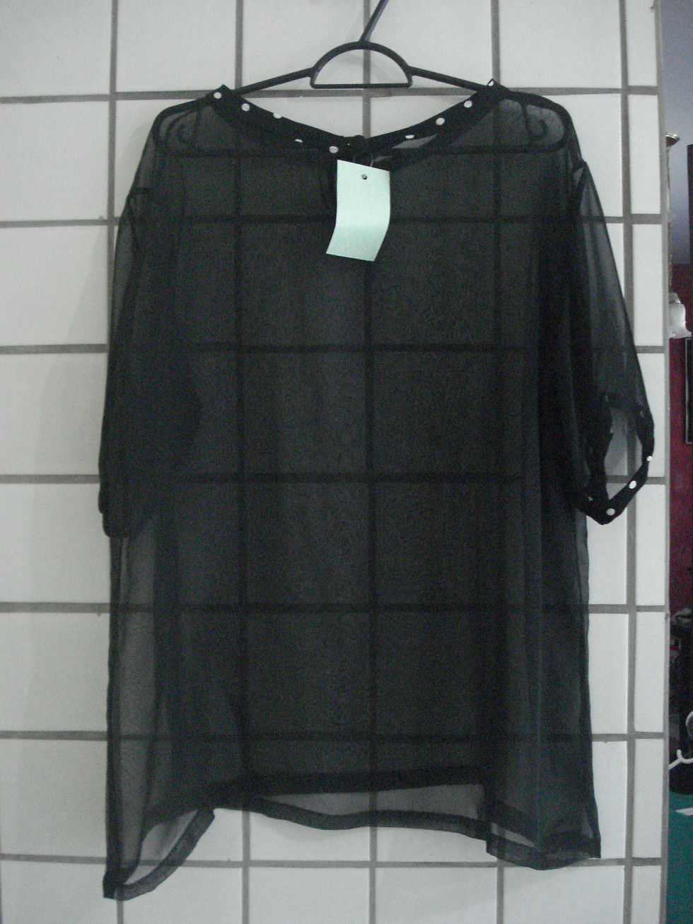 Miniatura: Blusa em transparência preta