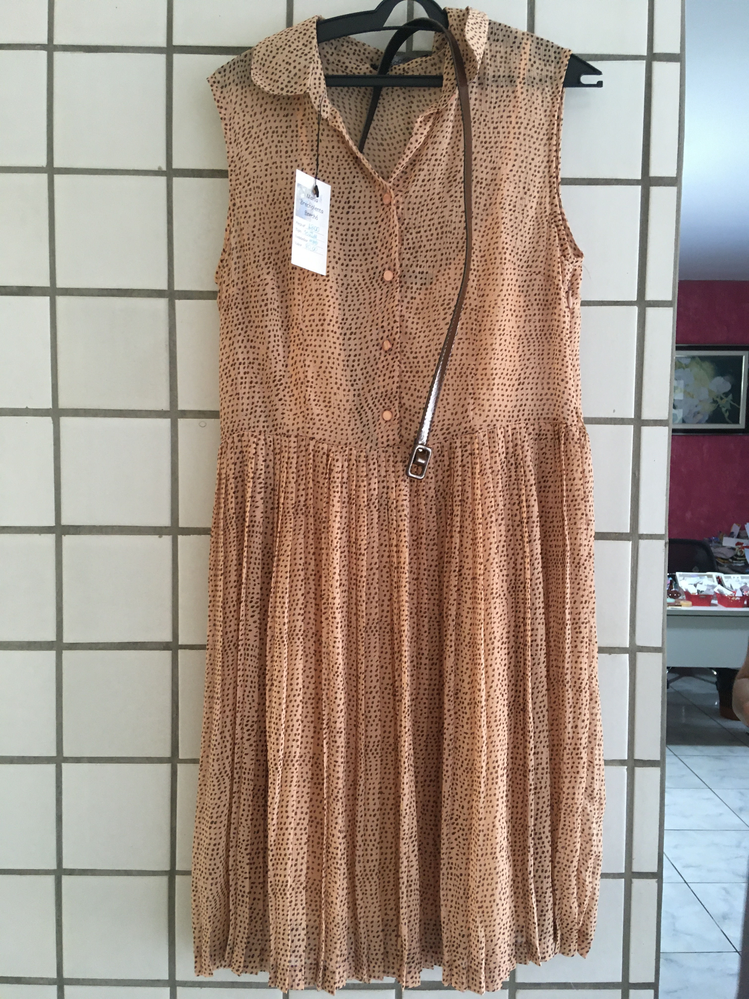 Vestidoem chiffon estampado