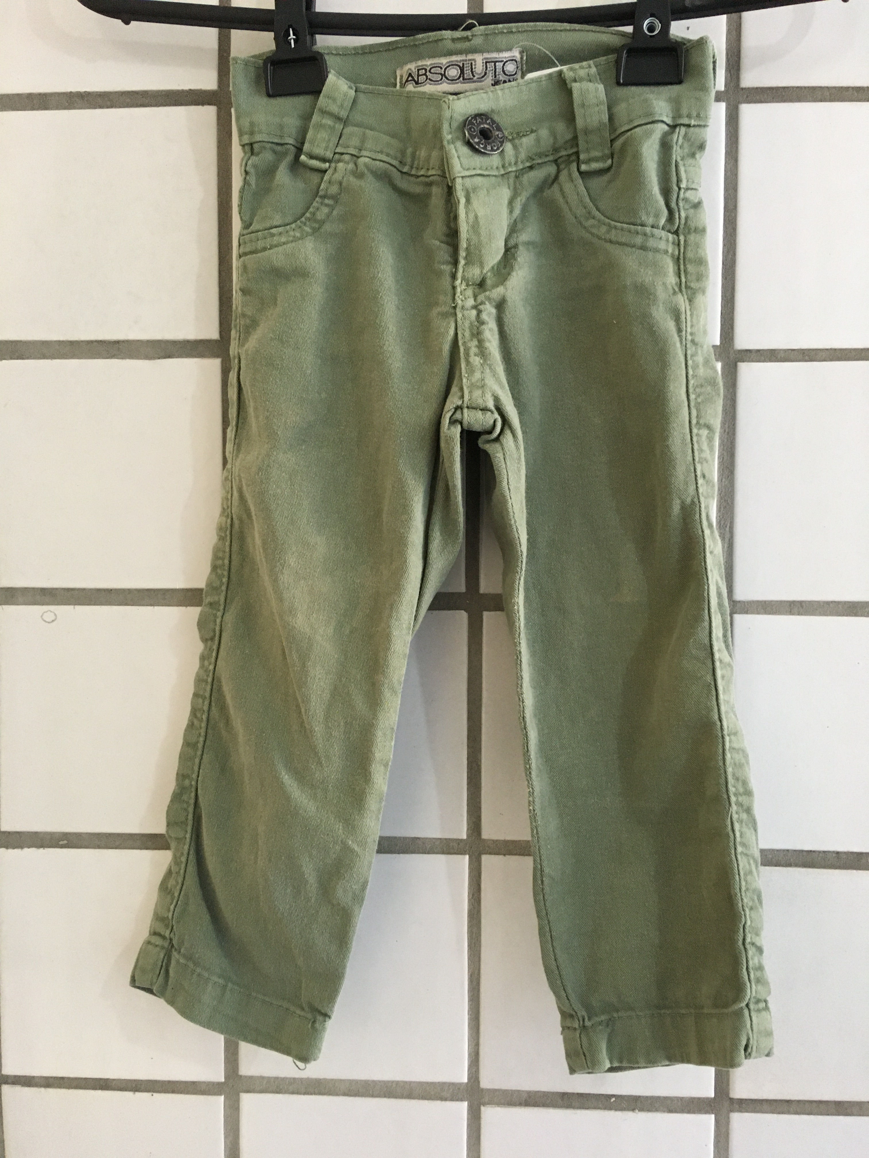 Calça jeans verde militar