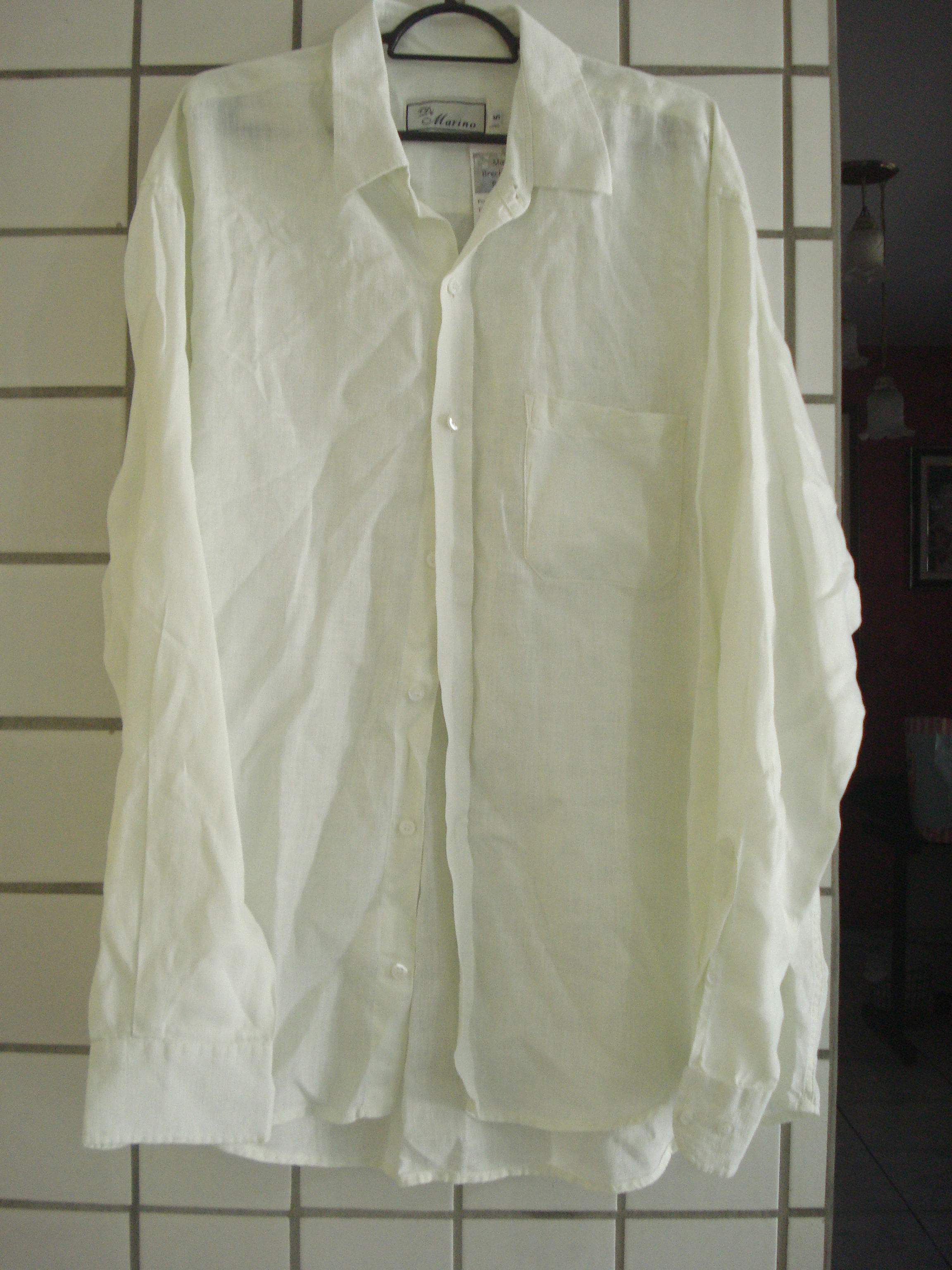 Camisa amarelinha em linho
