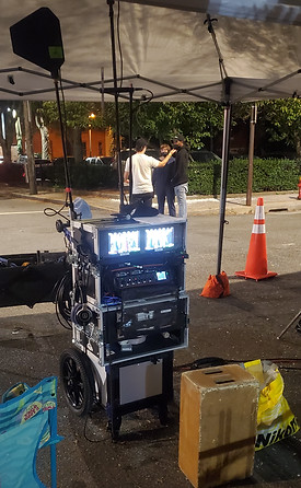 Photo of NY Sound Mixer sound cart for feature films