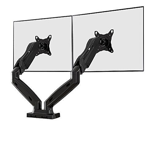 North Bayou F160 Desktop LCD Dual Monitor Stand Mount - Thumbnail 2