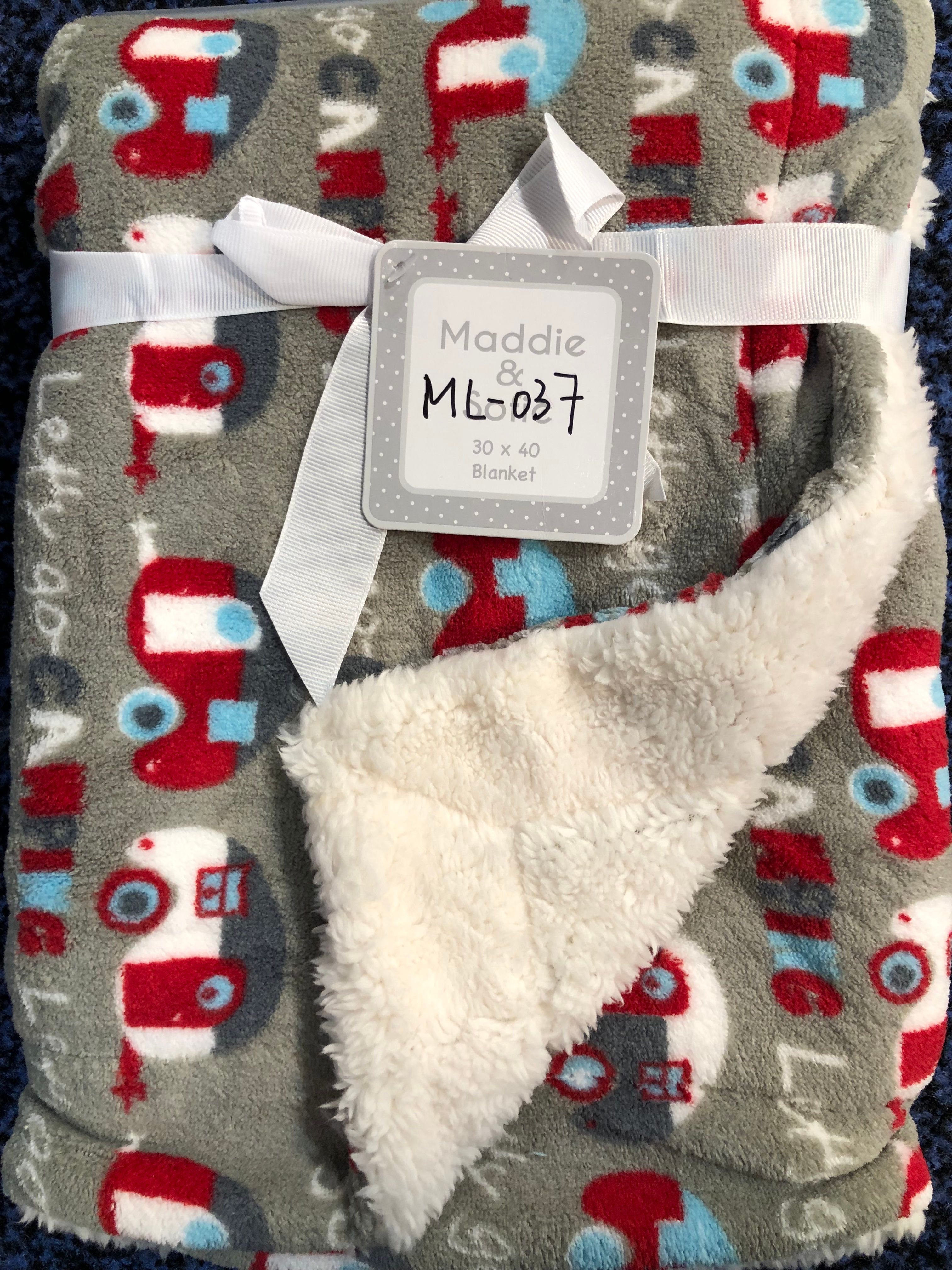 Grey Cars Baby Blanket