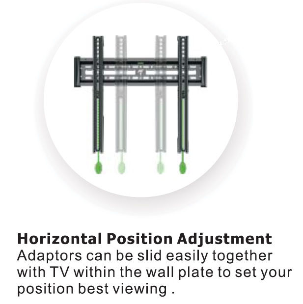Thumbnail: NBC3-F Universal TV Wall Mount Bracket Fits 40"-60" LCD TV