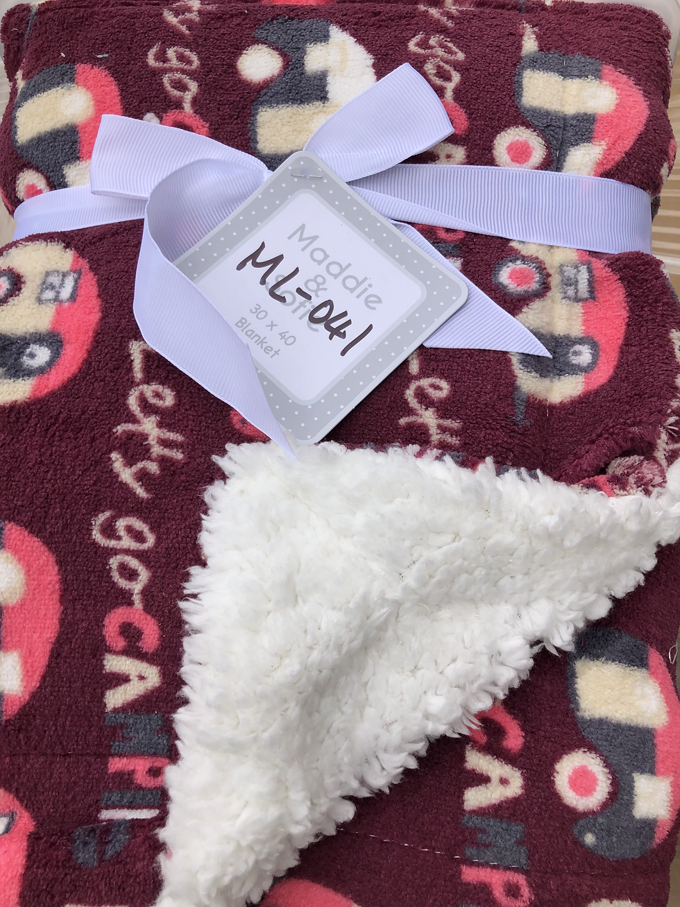 Pink Cars Baby Blanket