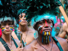 Retirada dos Caiapós da Mata reforça tradição da Festa de São Benedito