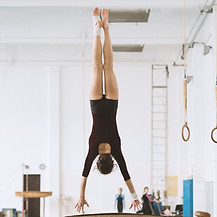 Gymnast Upside Down