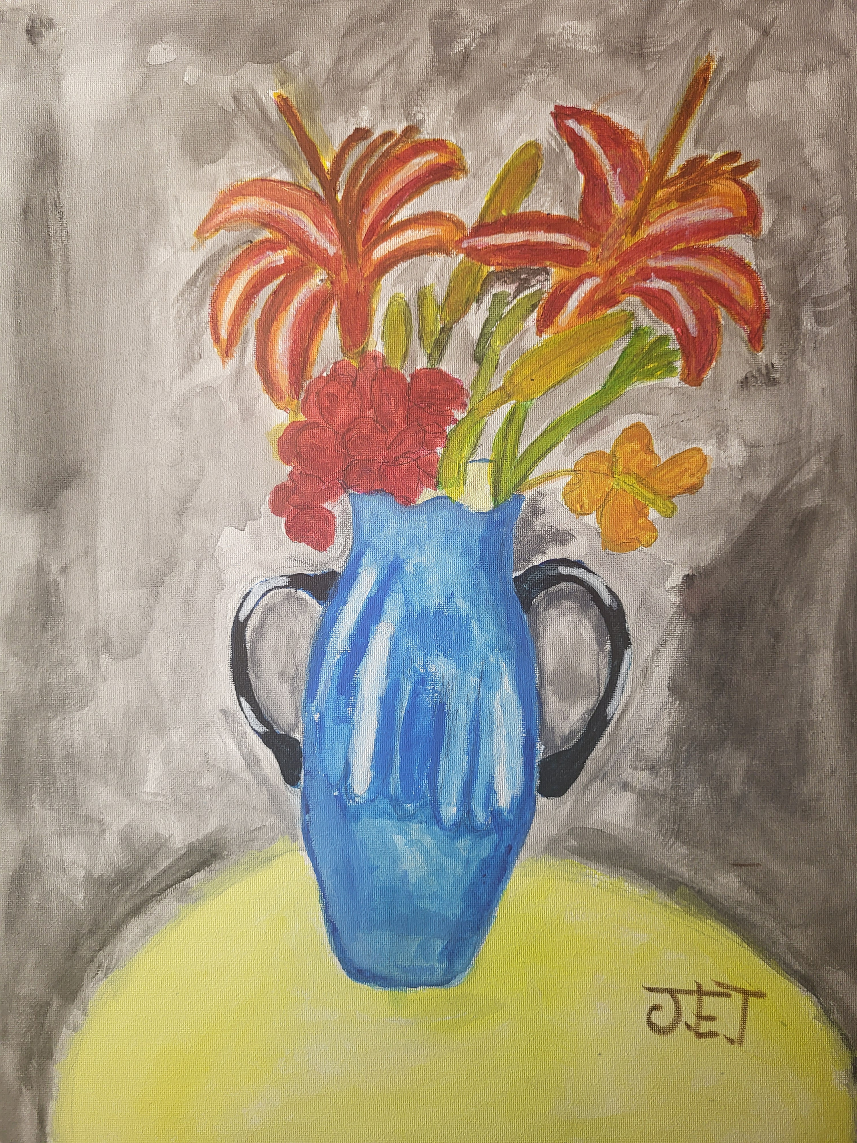 flower vase print